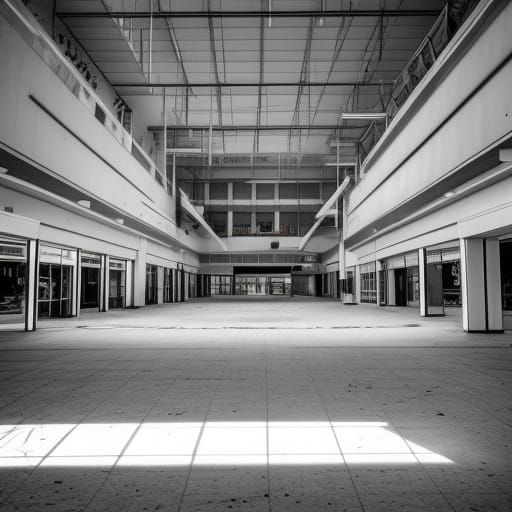 Eerie Abandoned Mall: Professional Photography