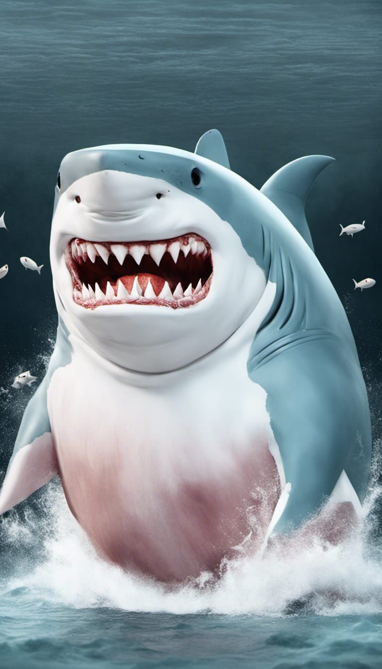 Humorous Shark-Bears Battle in Potato Championship