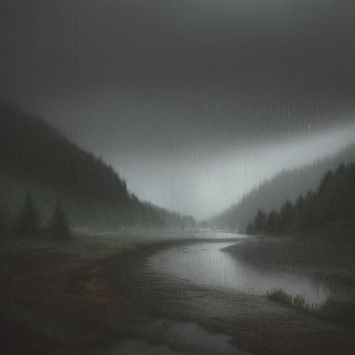 Rainy Landscape Visualisation