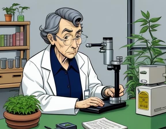 Arrogant Scientist in Hergé Comic Art Style