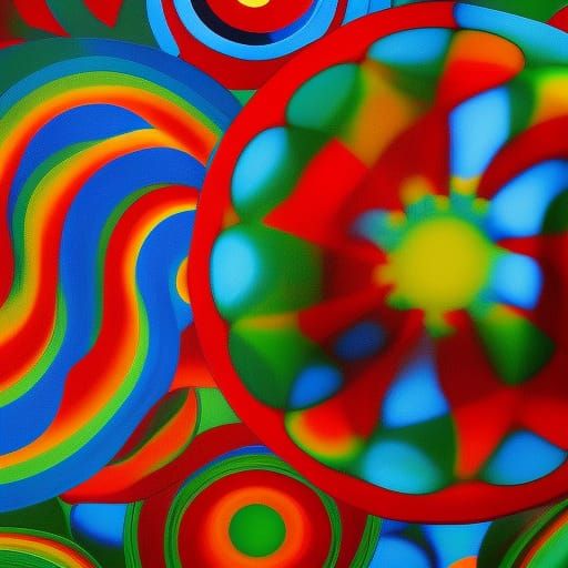 Psychedelic Circus Tent in Expressionist Style