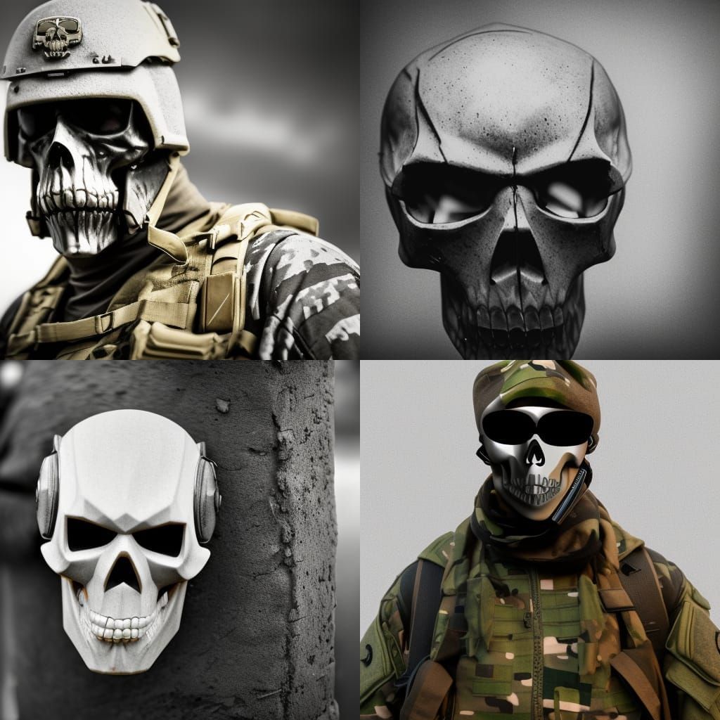 Skull Masked Soldier, Call of Duty Inspired