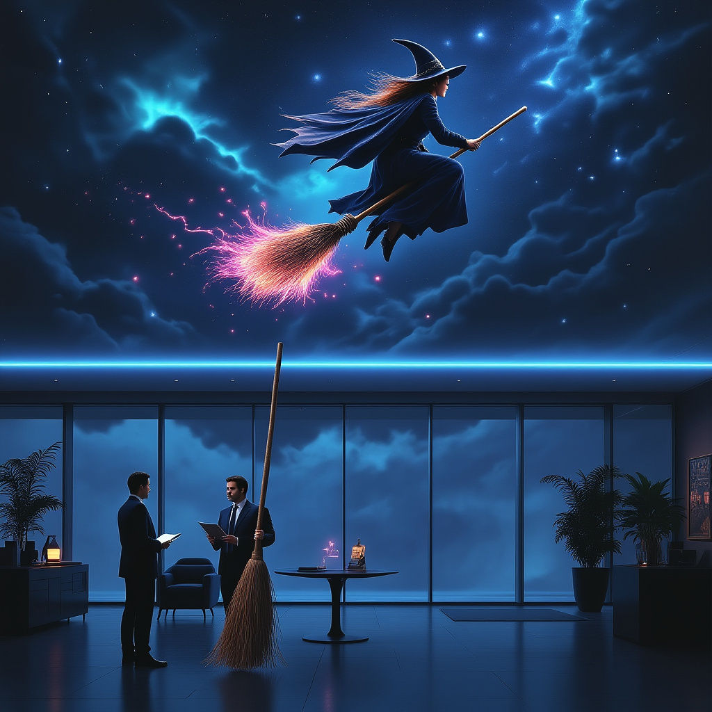 Epic Cinematic Scene of Broomstick Performance Review