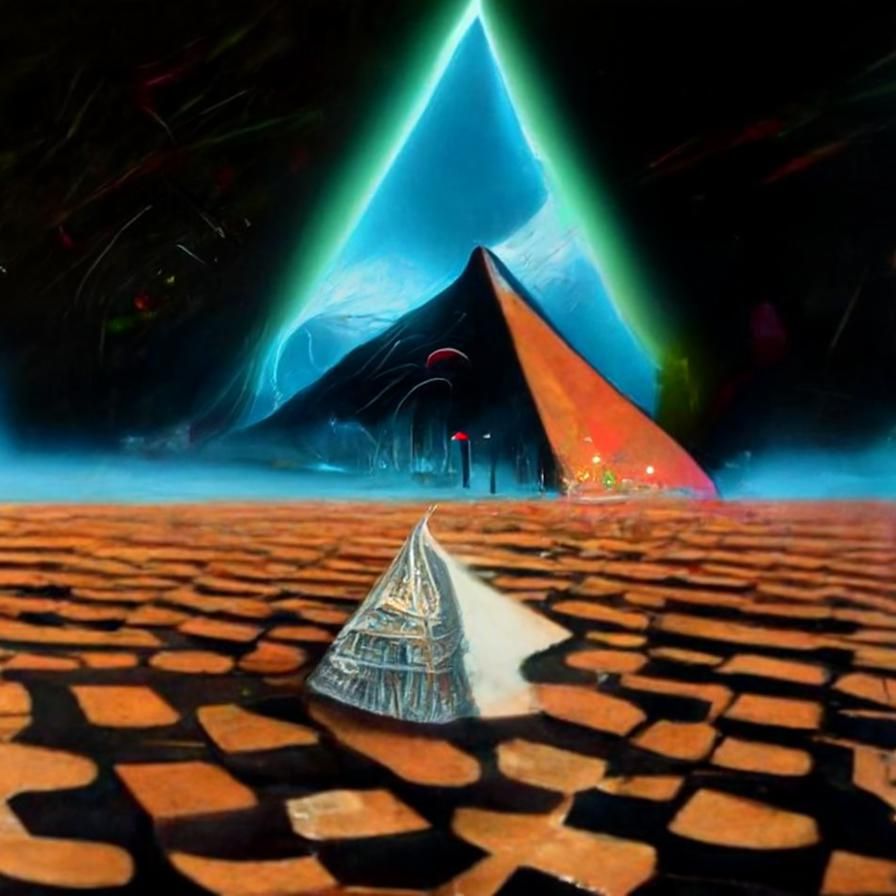 Steampunk City Destroyed by Tornado, Sci-Fi Art