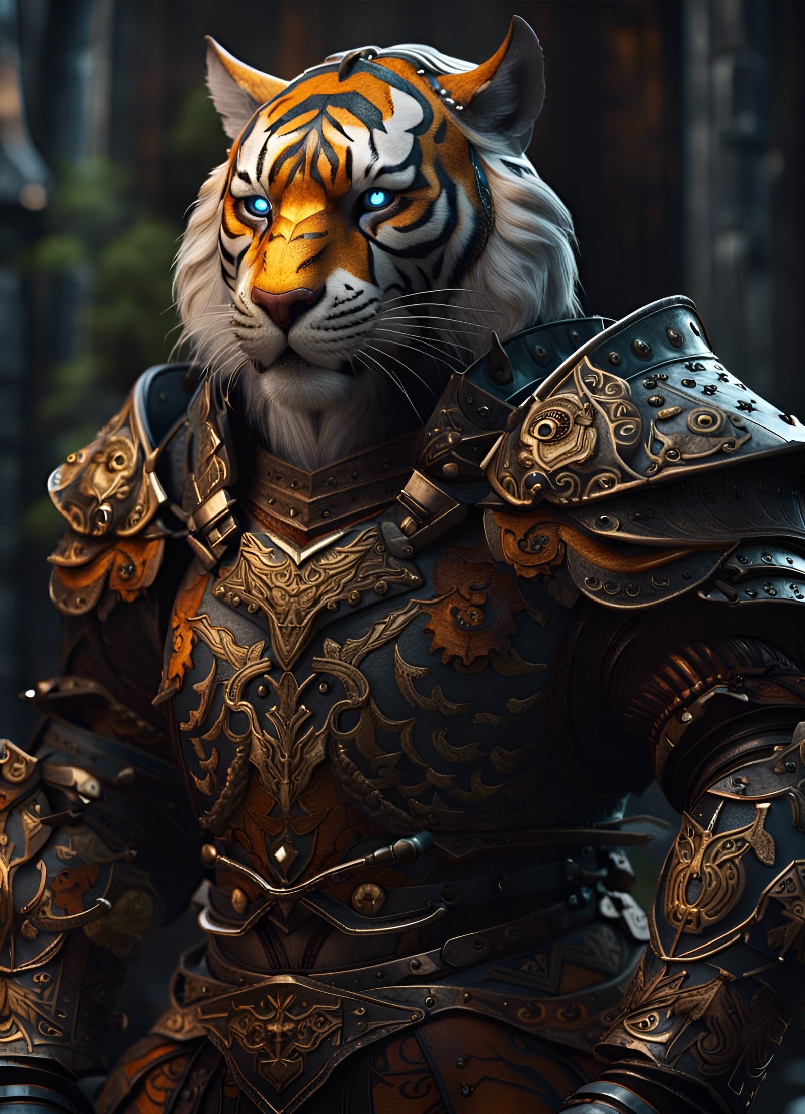 Tiger Knight in Fantastical Armor