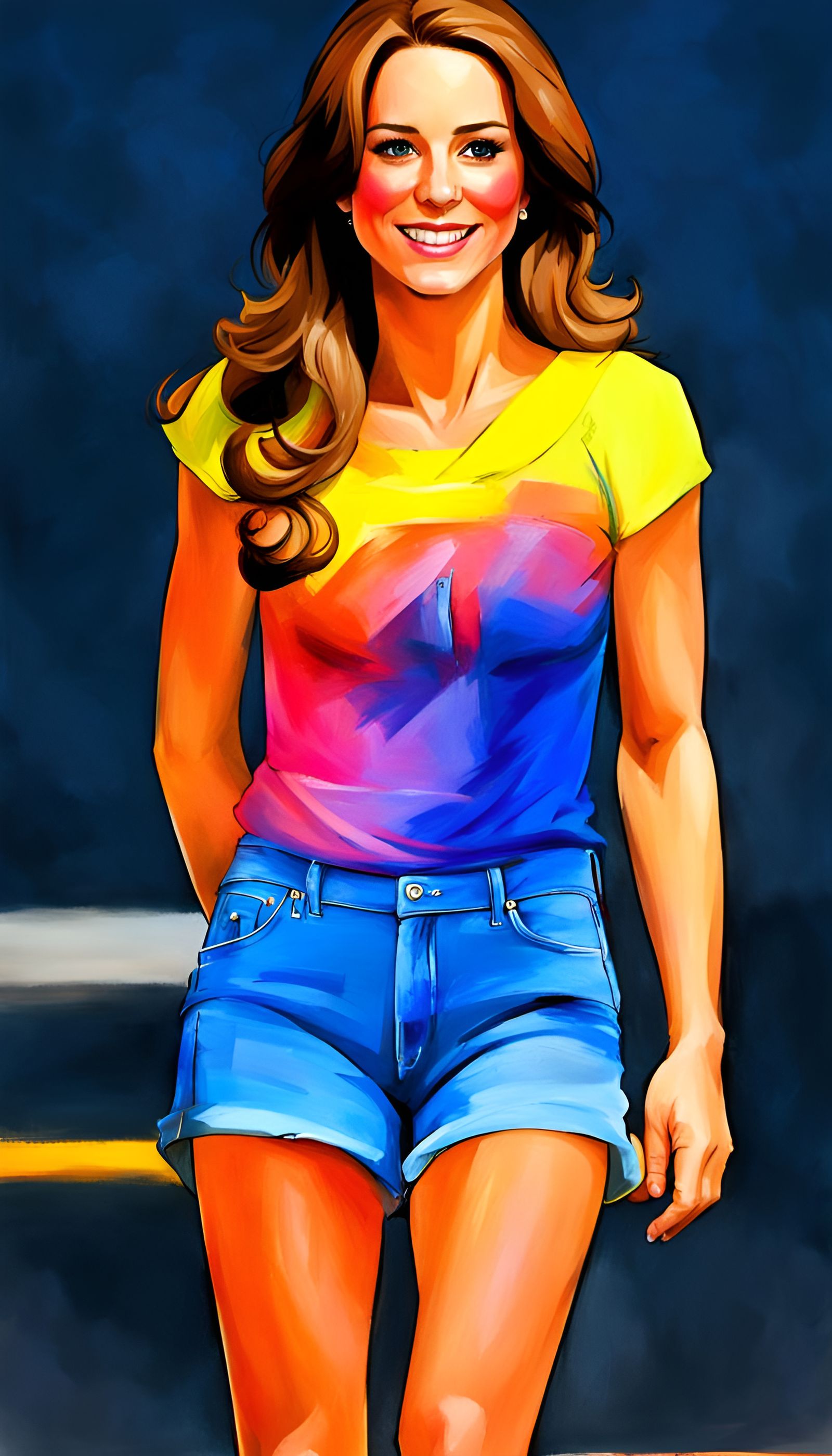 AI Generated Portrait of Princess Catherine