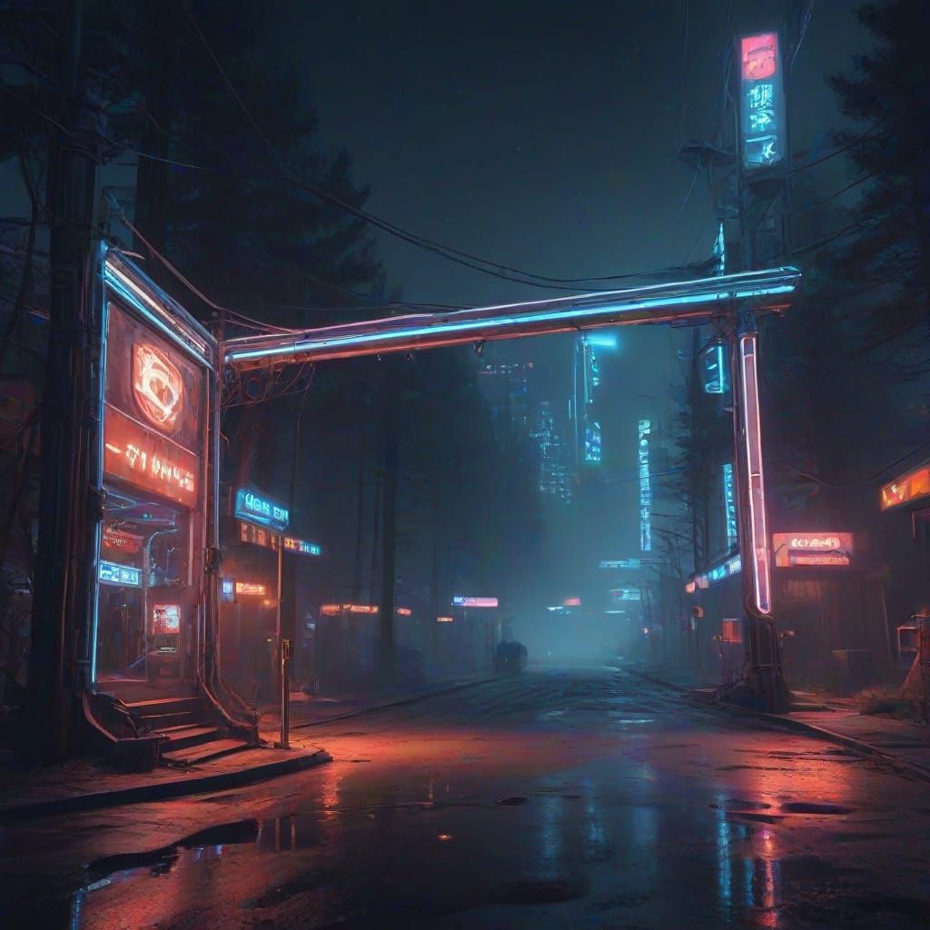 Robotic Swings in Futuristic Yellowstone National Park