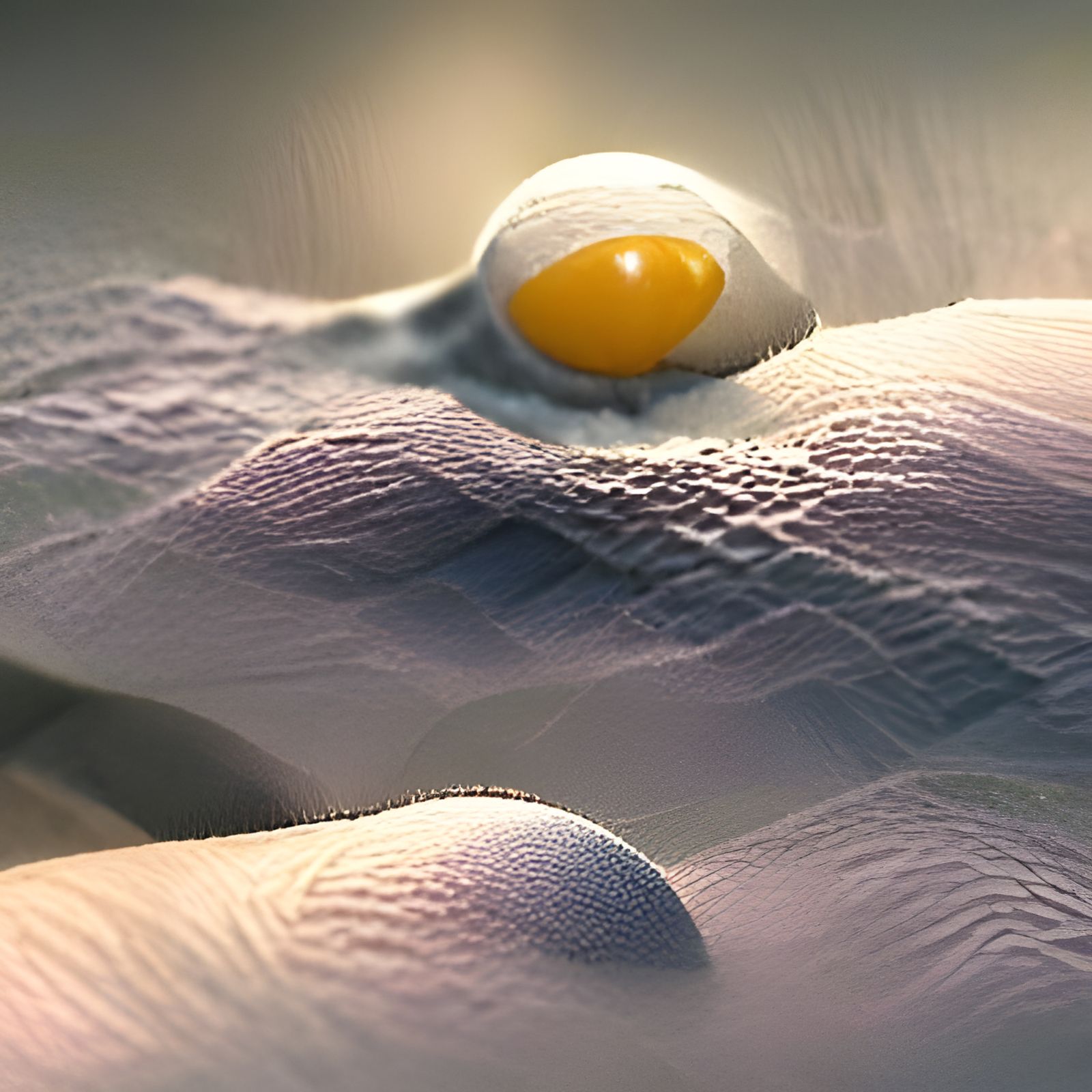 Detailed Matte Painting of an Egg