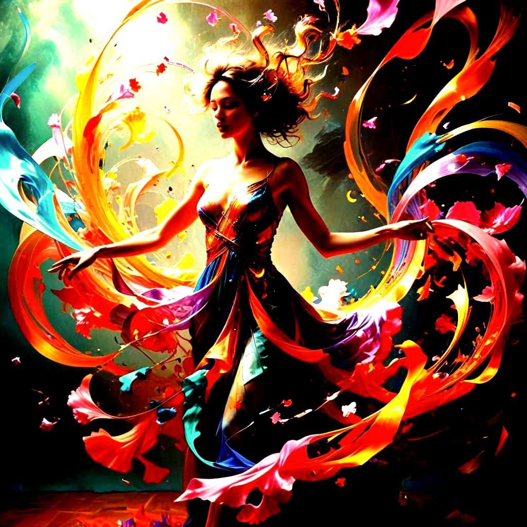 Ethereal Light Forms Dance in Mesmerizing Motion