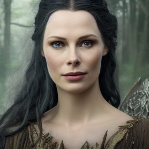 Arwen Inspired Portrait in Cinematic Style
