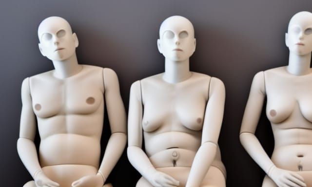 Mannequin Parents: An AI Generated Image