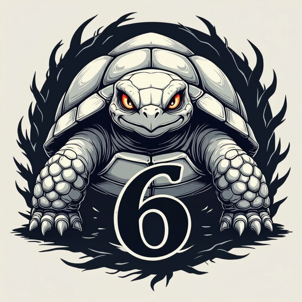 White Tortoise Tattoo Design in Seven Deadly Sins Anime Styl...