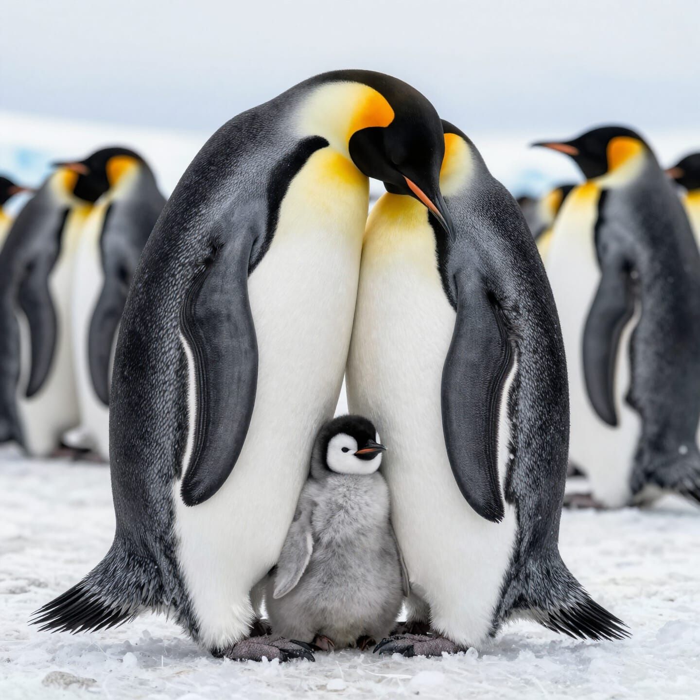 Emperor Penguin Chick Safe in Antarctic Winter