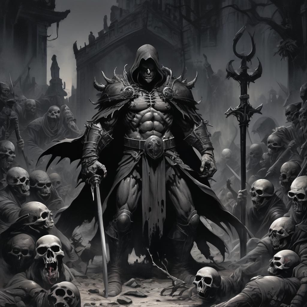 Grimdark Image in Dark Fantasy Style