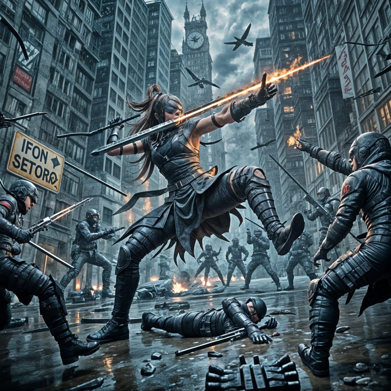 Combat First Aid and Attack Techniques