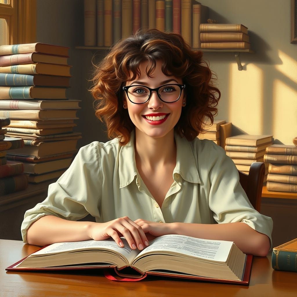 Whimsical Study in Warm, Golden Light