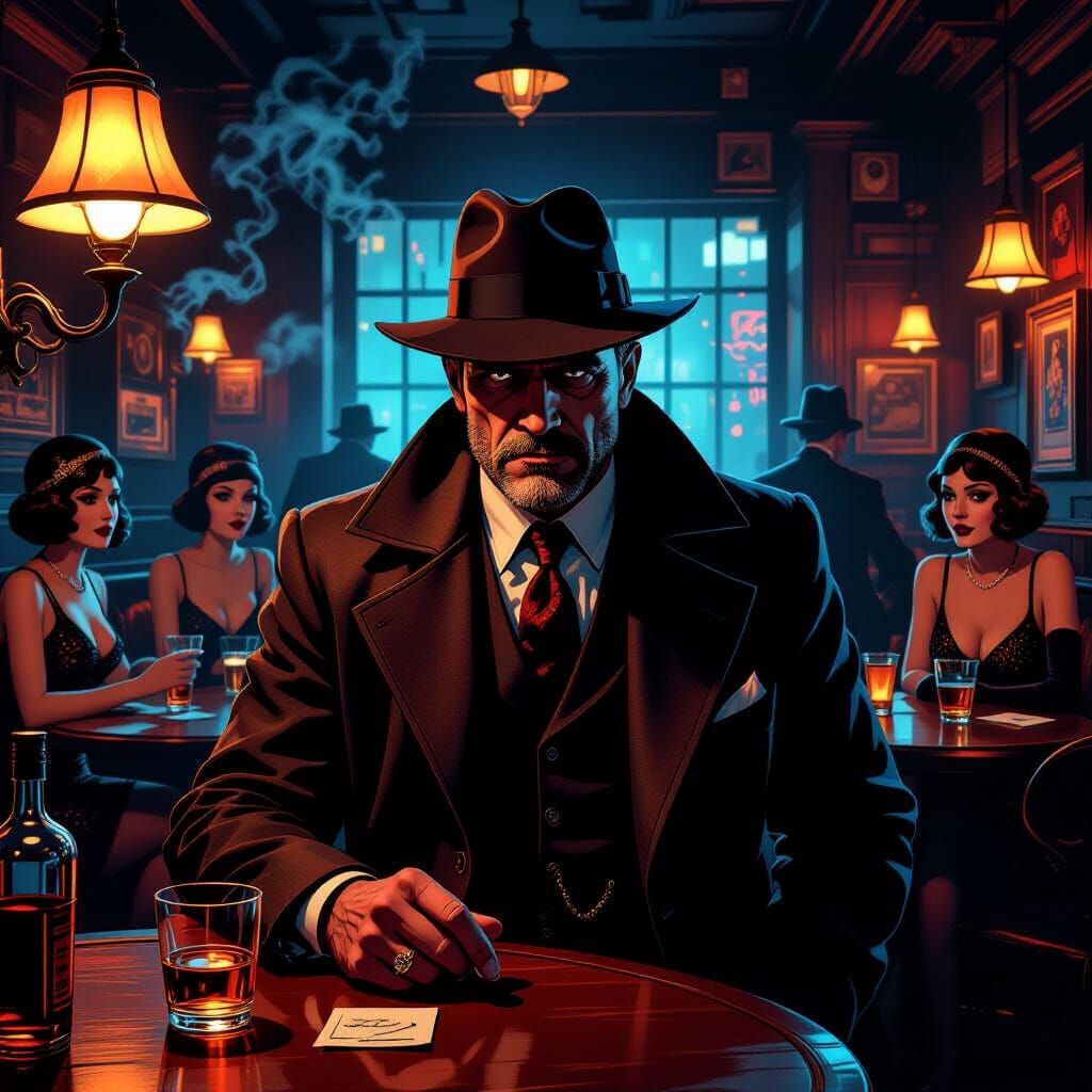 A grizzled detective