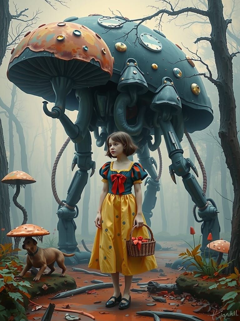 Snow White and her pet