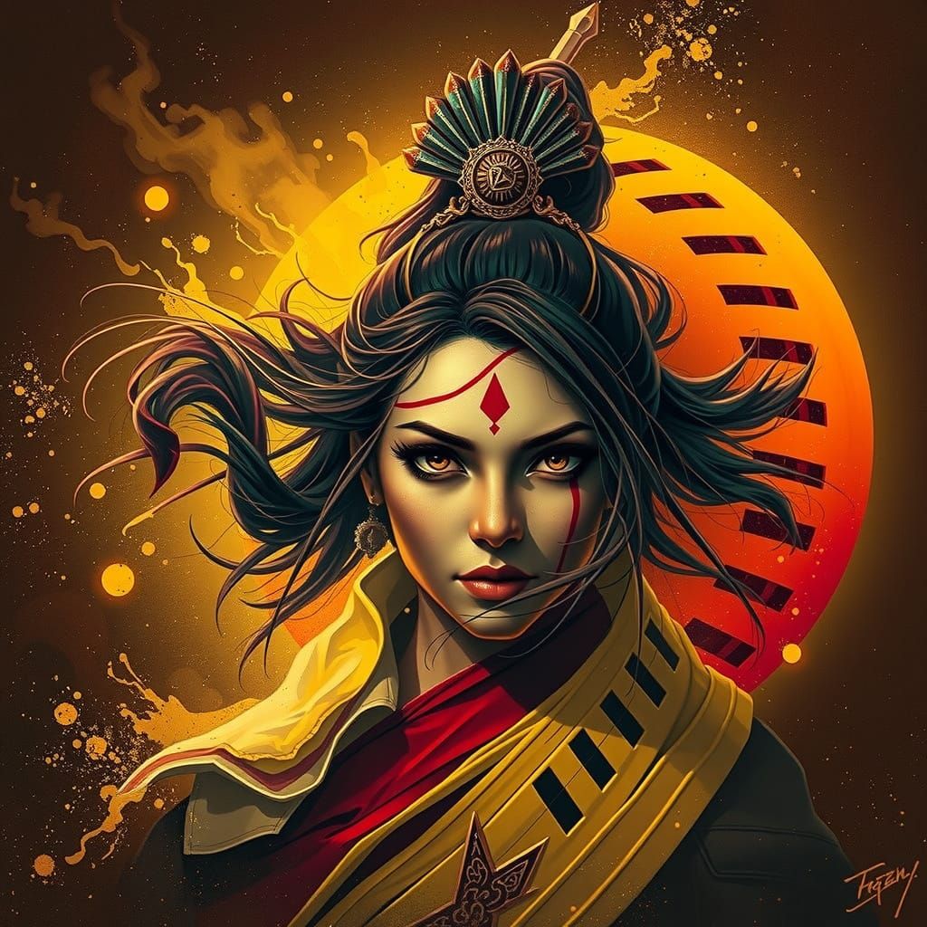 Radiant devdasi embodies strength