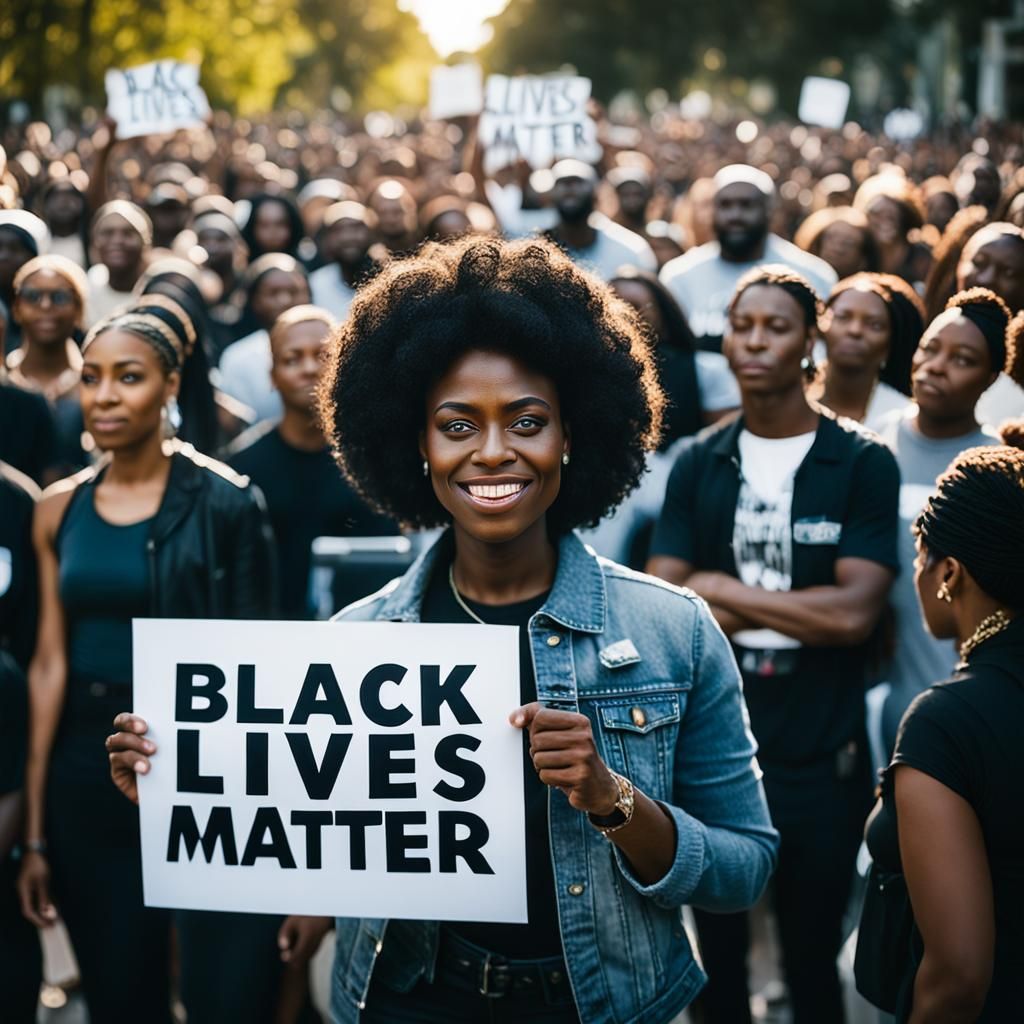 Black Lives Matter Portrait in Documentary Style