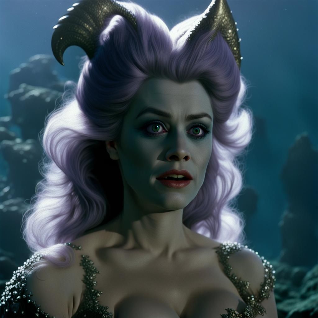 Ursula in Dark Fantasy Film, 1980s Style