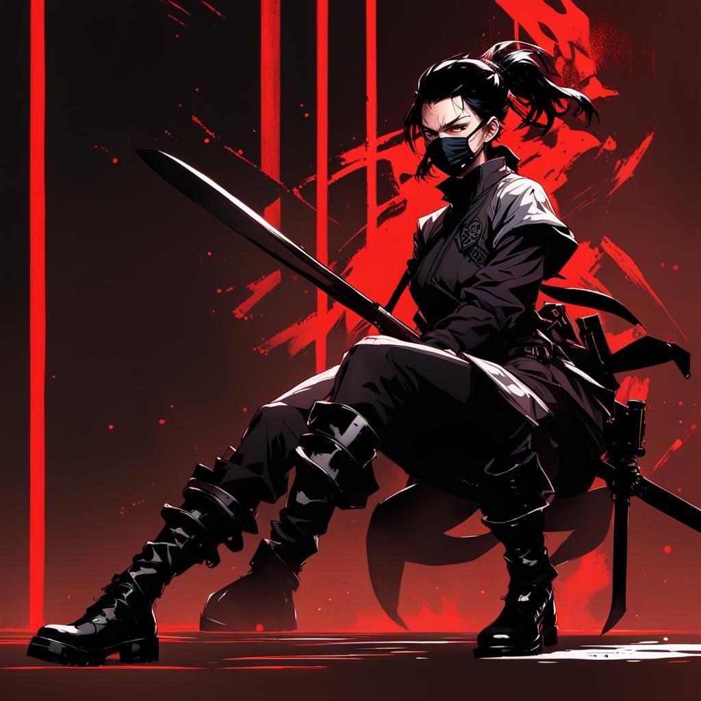 Mitsuri in Black Mask, Concept Art