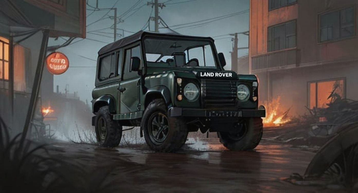 Gritty 1962 Land Rover Defender with Rusty Details