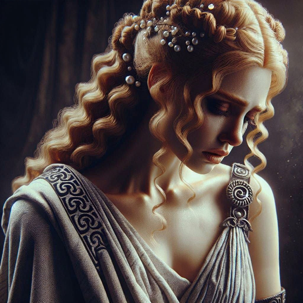 Ania: Goddess of Sorrow in Digital Matte Painting