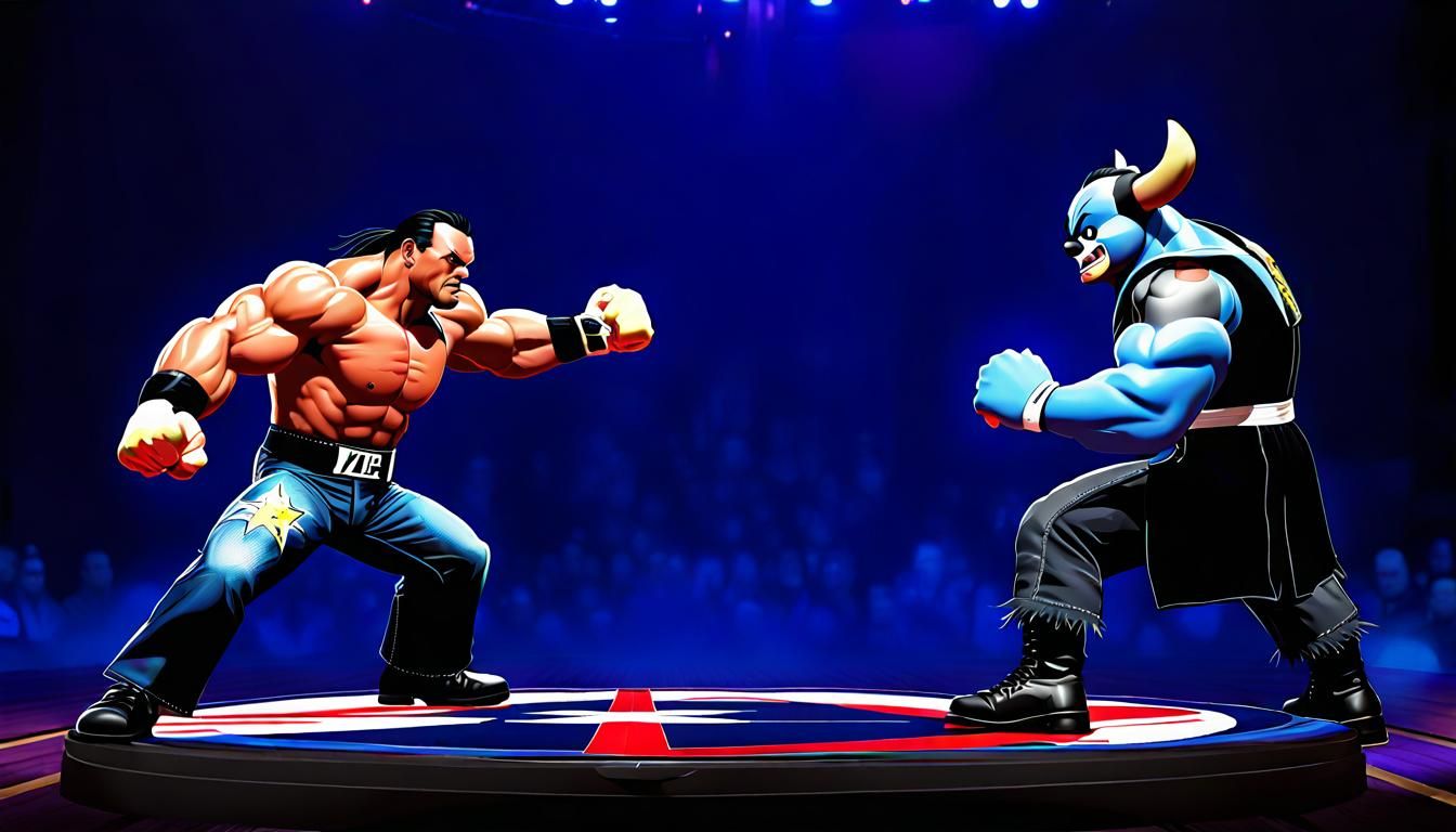 Stitch vs Undertaker: Arcade Fighting Game