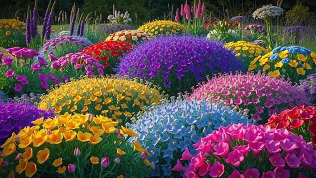 Colorful Neuro Flowers in Sunlight: HDR Photography