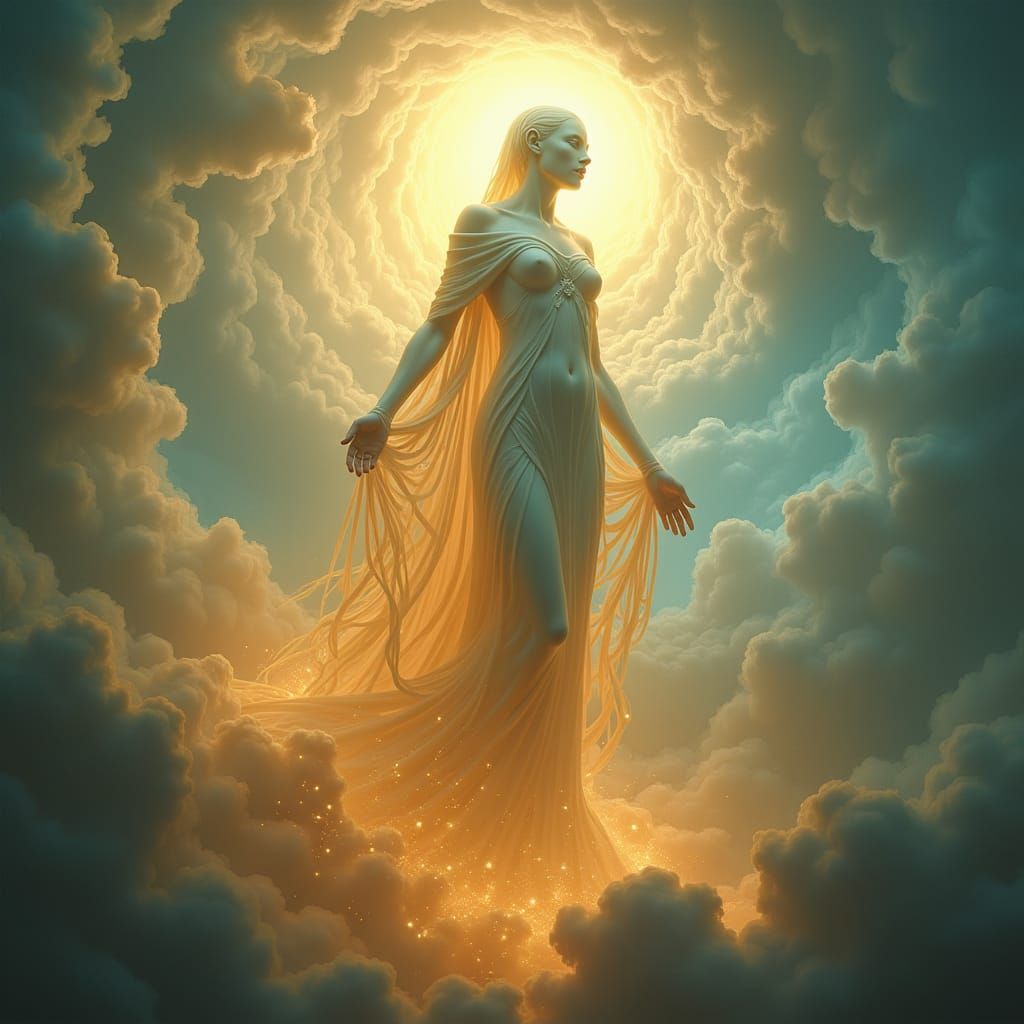 Ethereal Being in Dreamlike Surrealism