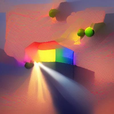 Beautiful Artwork with Volumetric Lighting in 8K