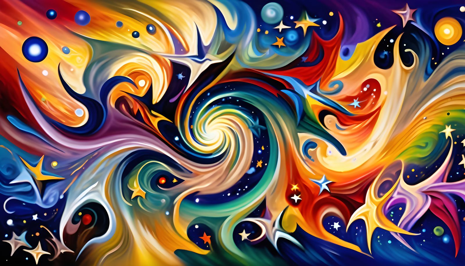 Surreal Starry Cosmos in Dreamlike Fantasy