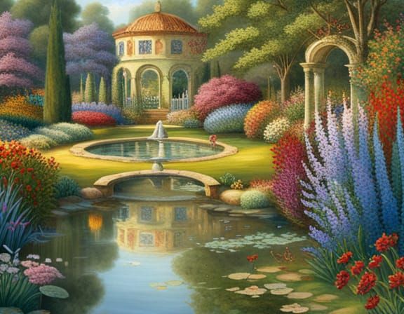 Whimsical Garden of Lettered Delights