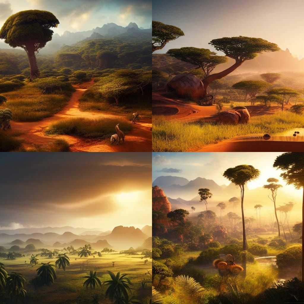 Madagascar Landscape: Hyperdetailed Concept Art in 8K