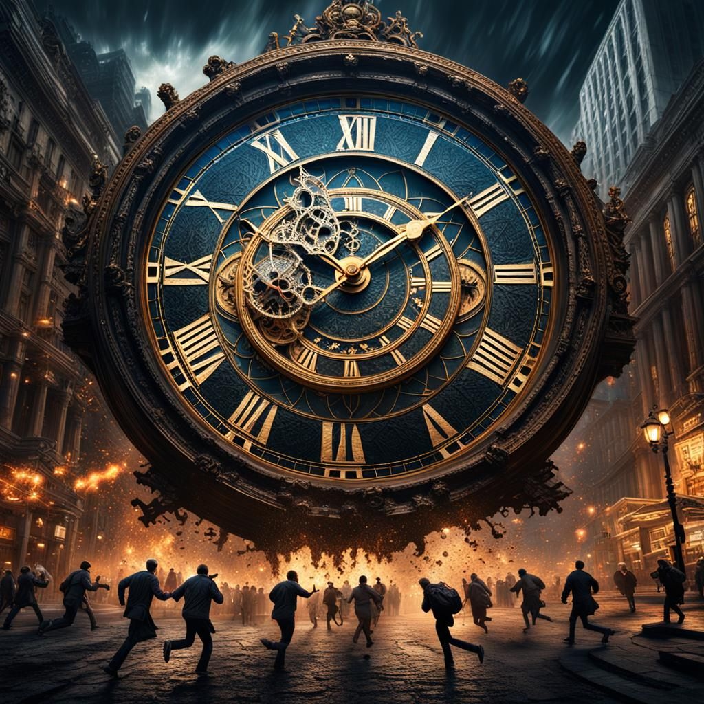 Giant Time Bomb Threatens Panicked Crowd