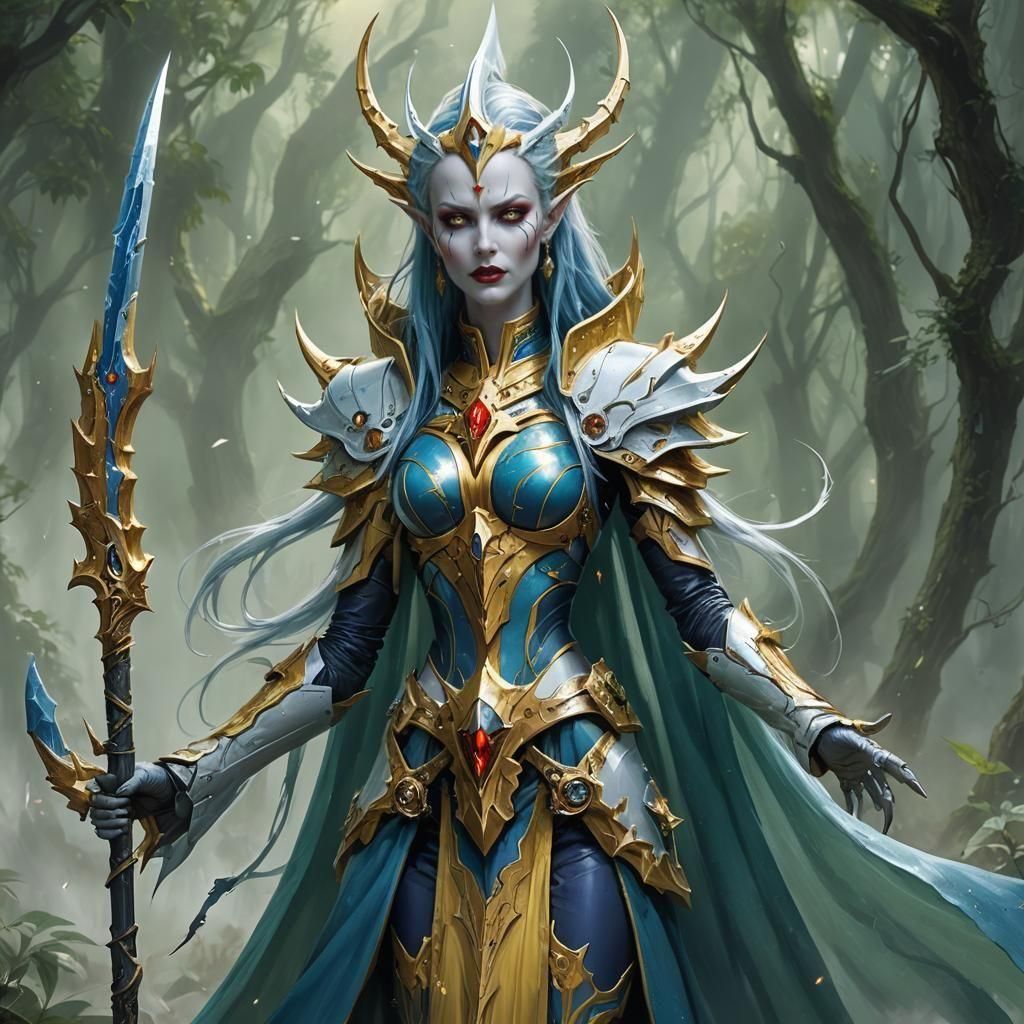 Peacehammer 40k. Eldar Farseer.