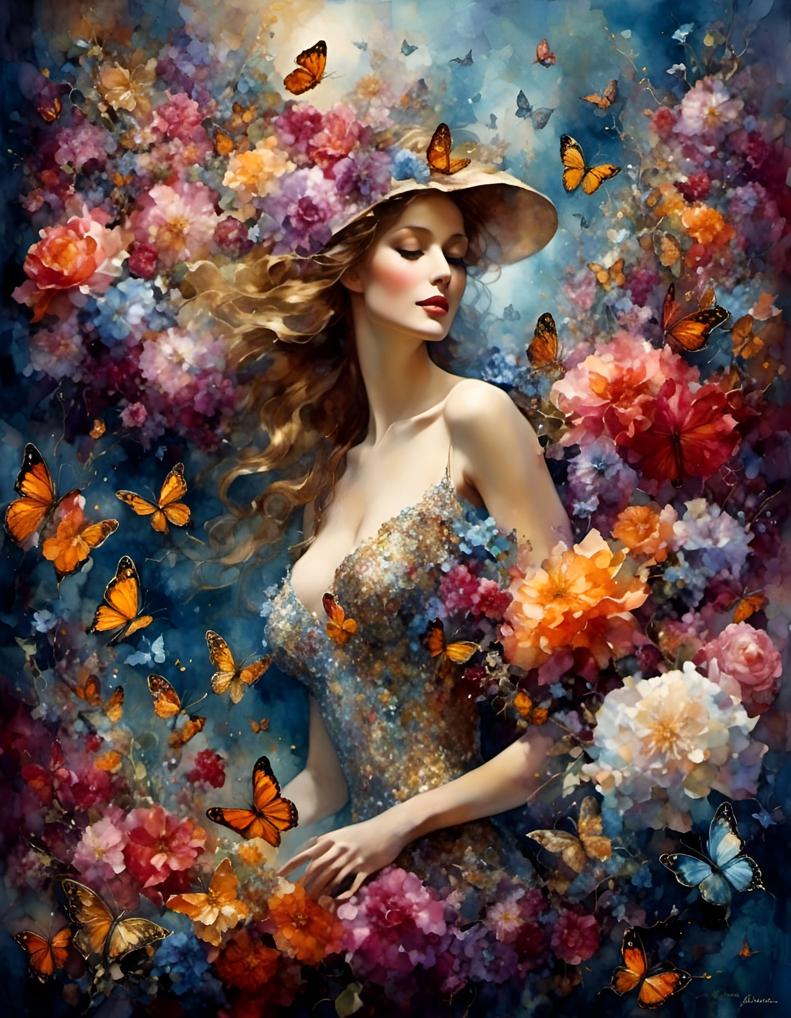 The beauty of life in the sandstone of flowers