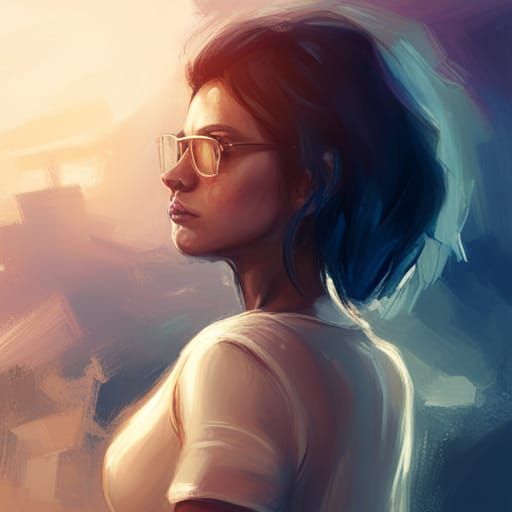 LA Woman: Elemental Portrait in Digital Art