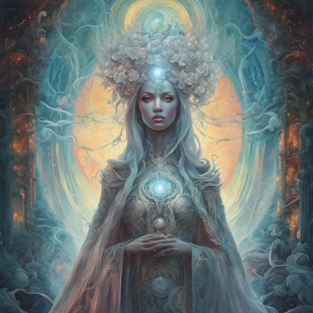 Ethereal Ghost in Visionary Art Style