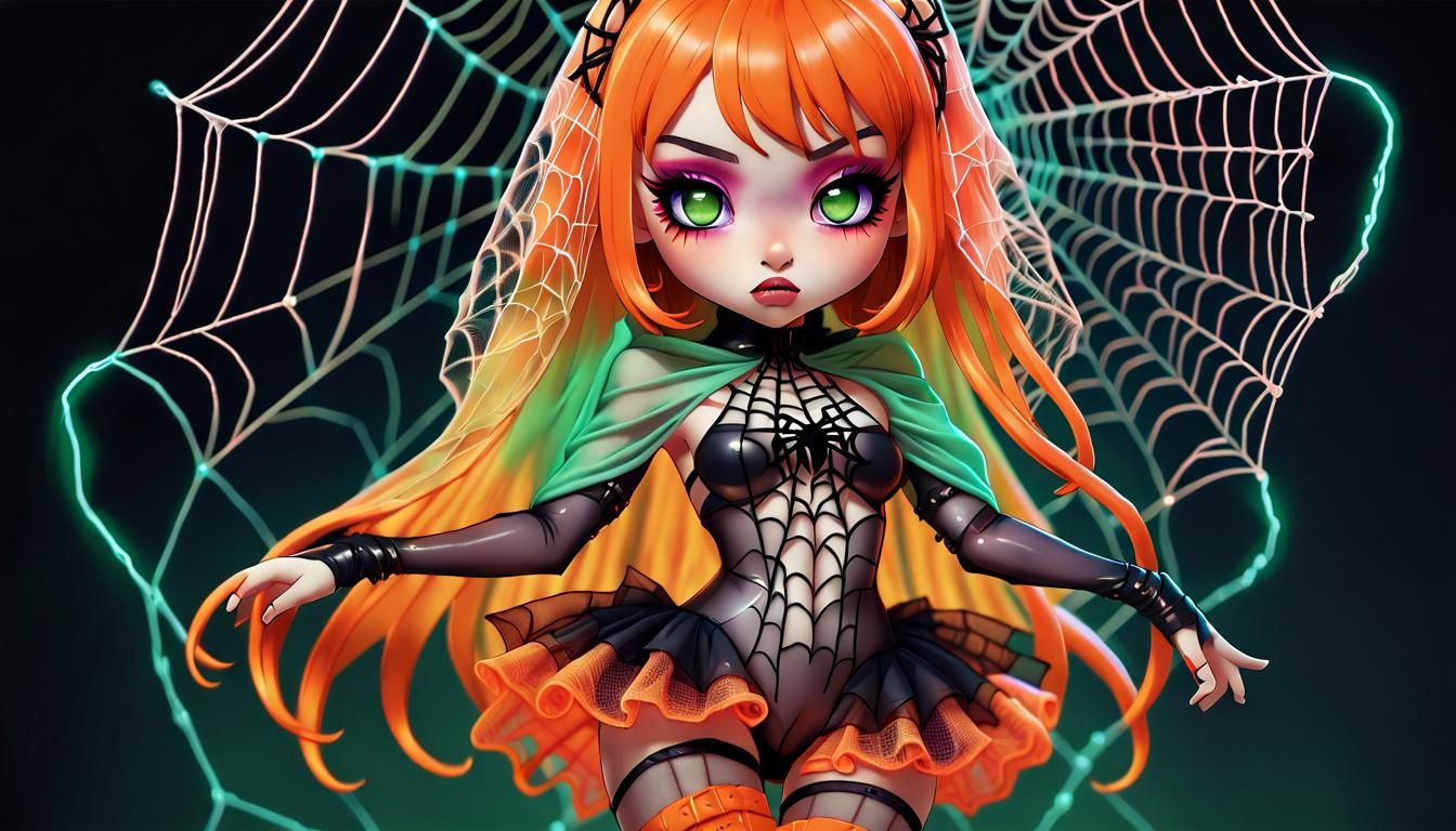 Chibi Bratz Kabuki Portrait in Anime Style