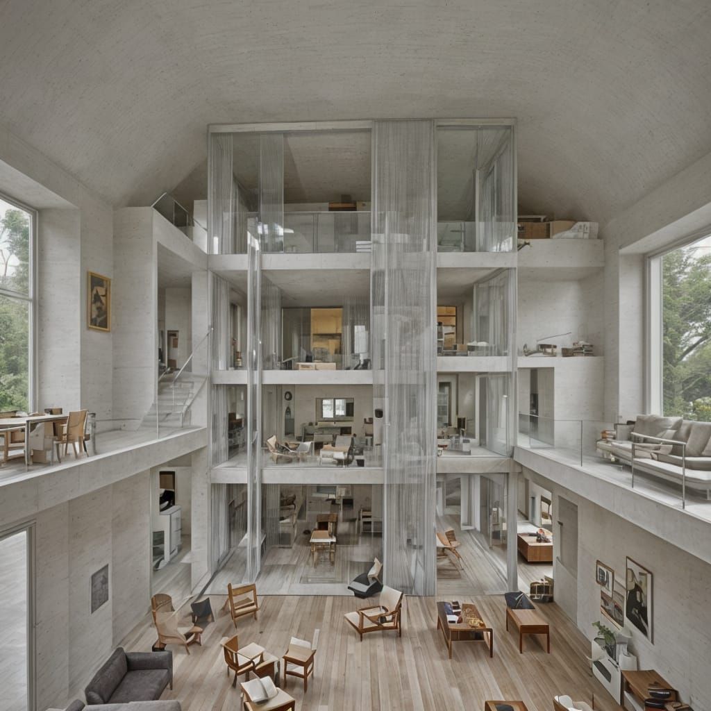 Modernist House Design by Rem Koolhaas