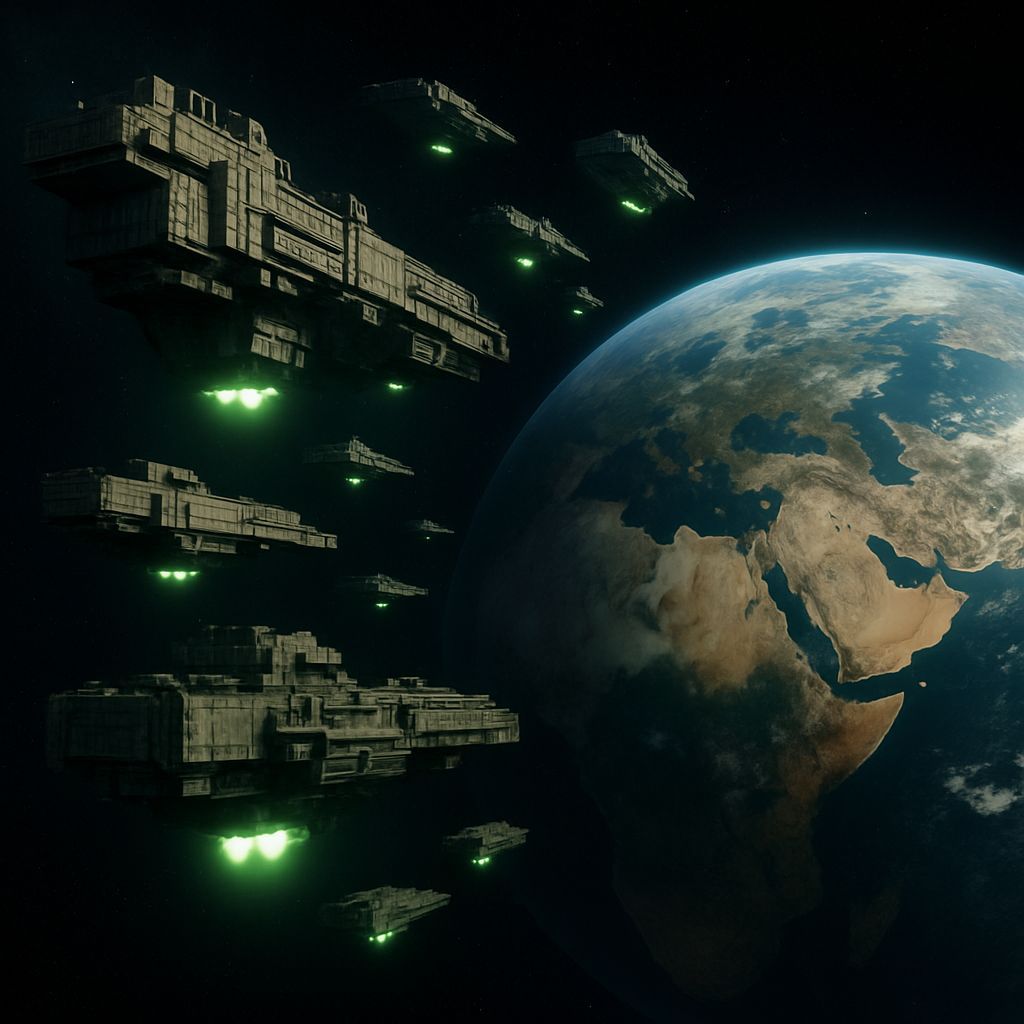 The Vogon Deconstructor Fleet converges on its approach towa...