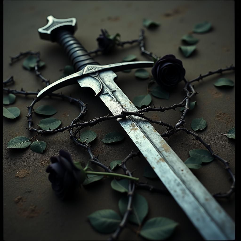 Claymore Sword Wrapped in Black Roses: Film Noir