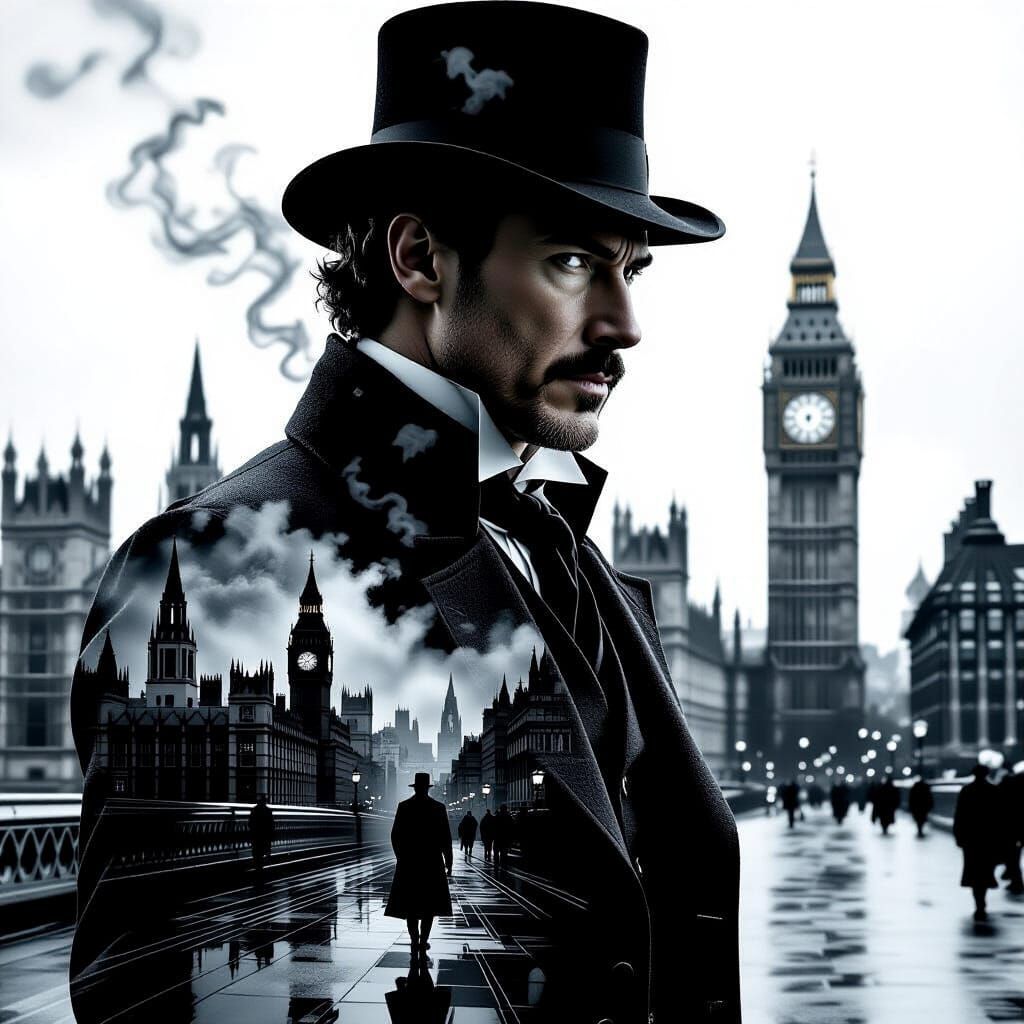Sherlock Holmes Double Exposure: 1920s Style