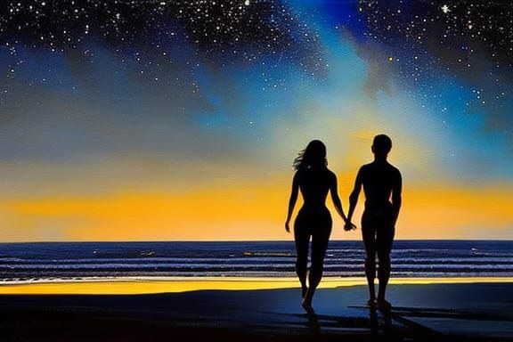 Lovely evening to skinny dip