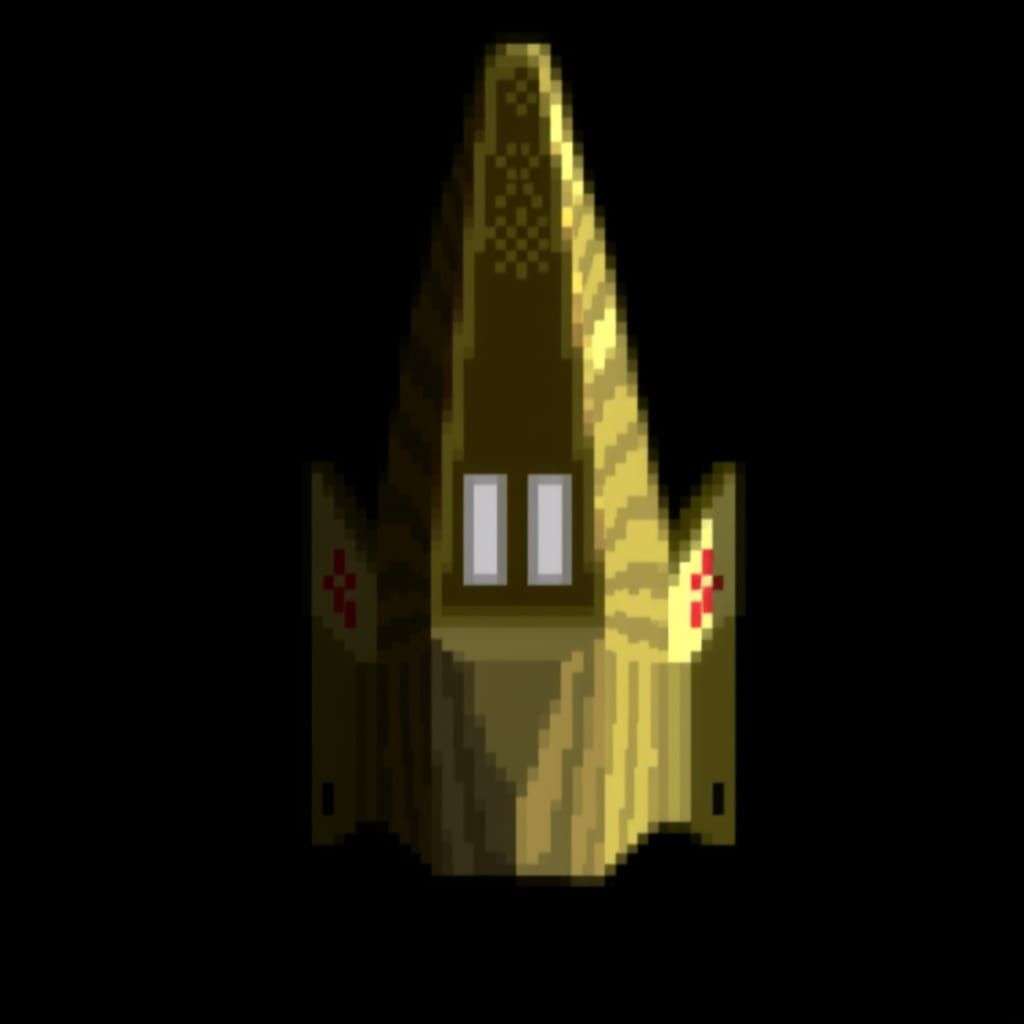 Dino-Textured Starship with Pebbled Hull