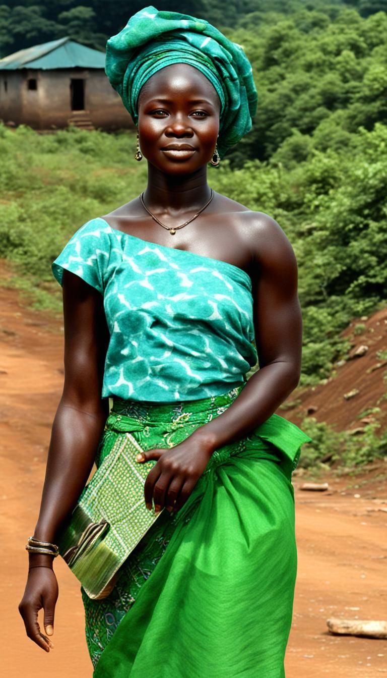 Realistic Portrait of a Sierra Leone Woman