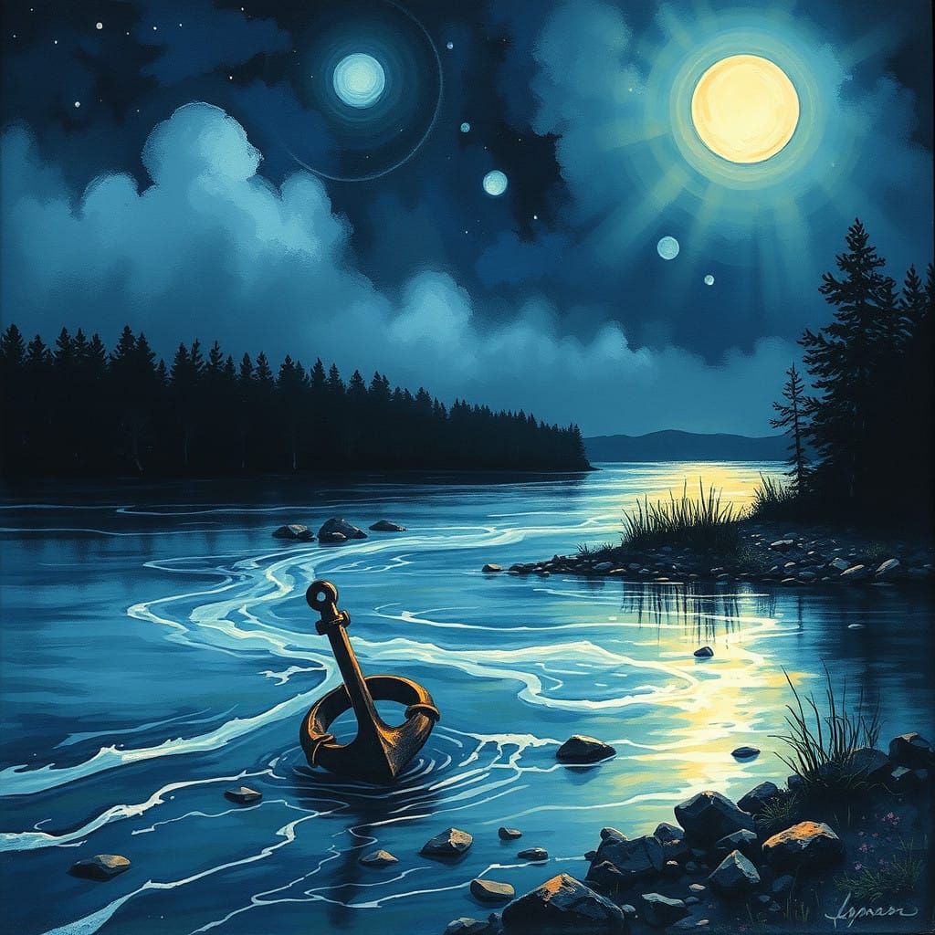 River of Hope Illuminated Painting