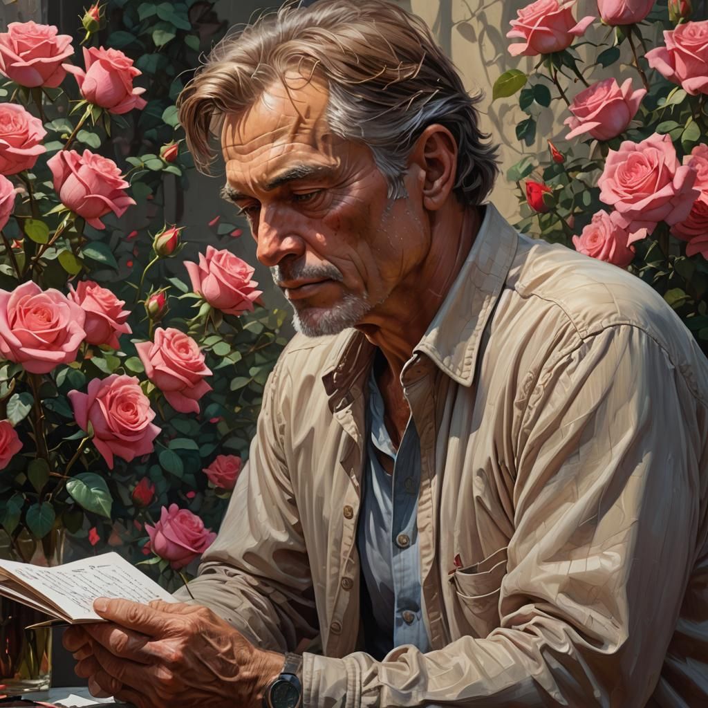 You will receive a rose every day. A beautiful but mature ma...